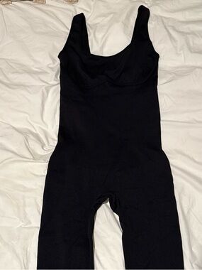 Black Boot-Cut Shaping Jumpsuit for Women
